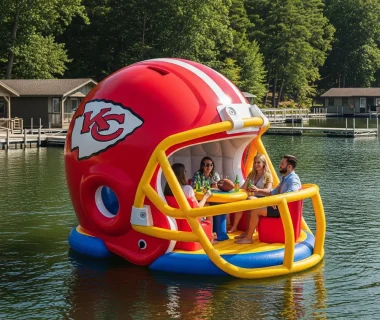 Football Helmet Lake Floats: Score Big with Sports-Themed Water Fun