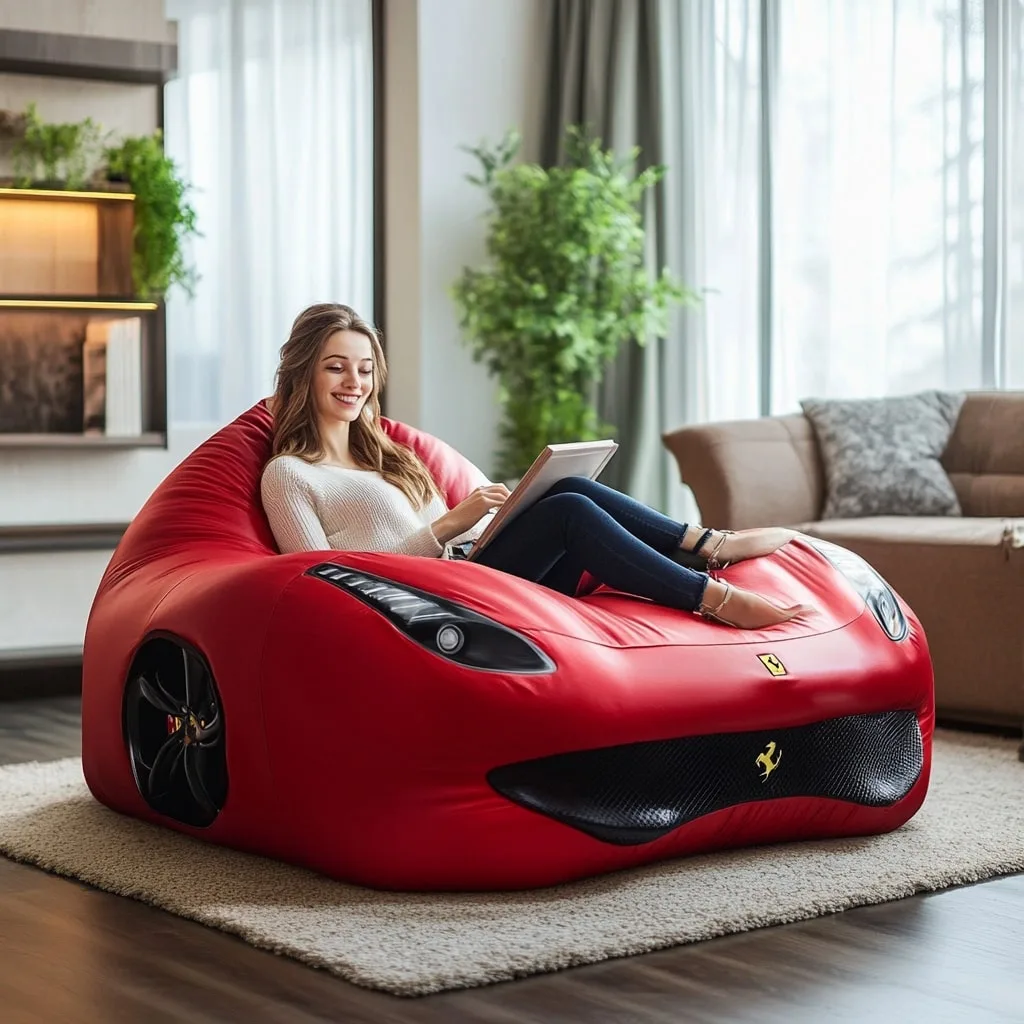 Super Car Bean Bag Chairs: Race into Comfort with Automotive Style