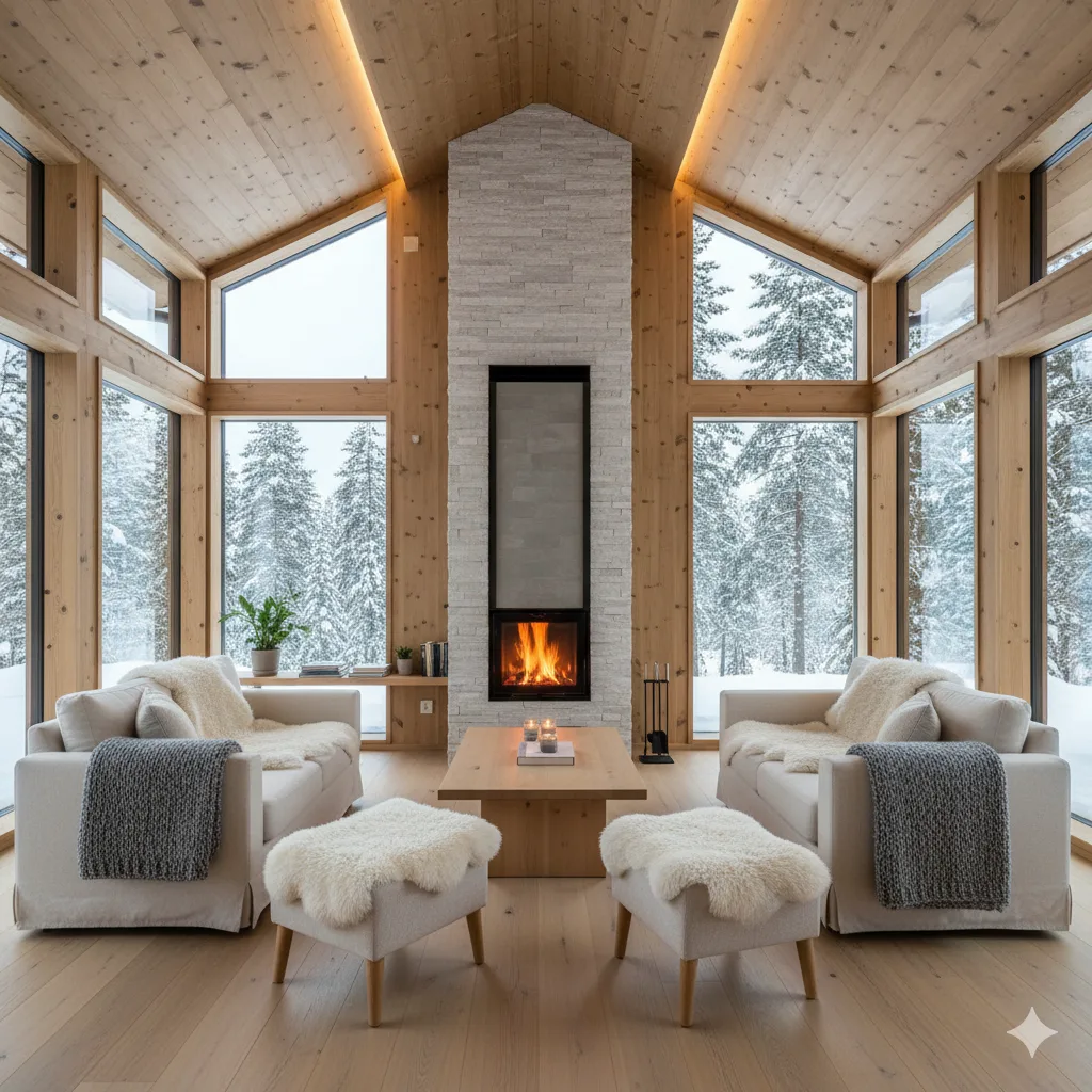 epic cabin fireplace