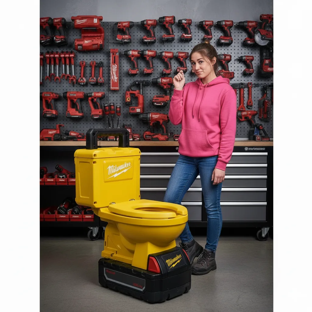 power tool garage toilet