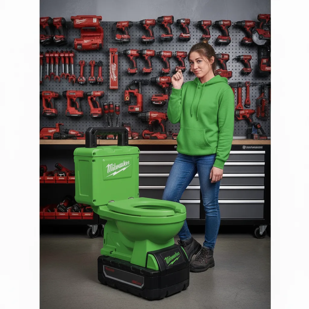 power tool garage toilet