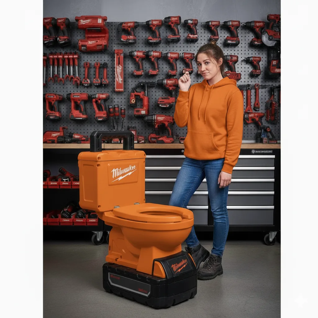 power tool garage toilet